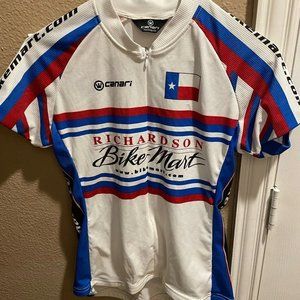 Canari Cycling Shirt Men's White Short Sleeve 1/4 Zip Bikemart